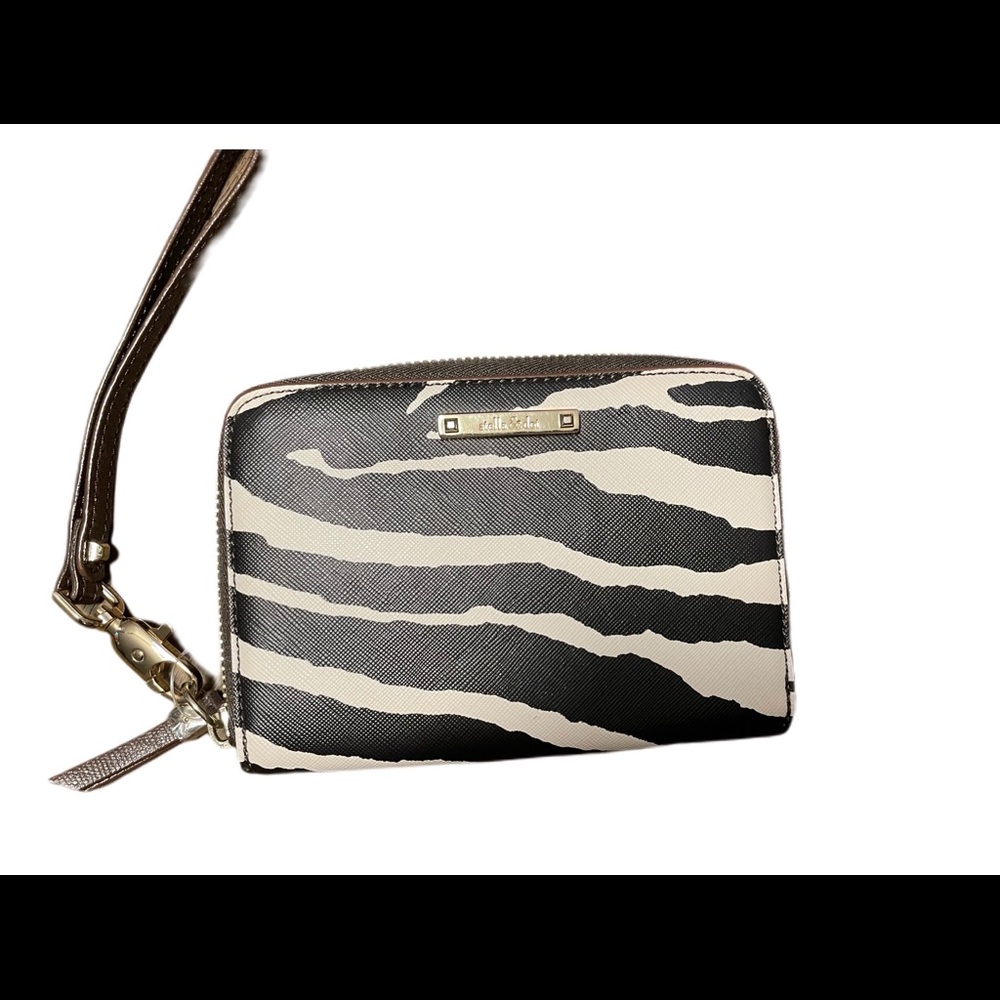 Stella & Dot zebra wristlet